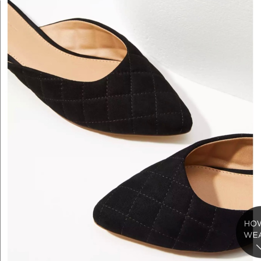 New with tags loft quilted mule